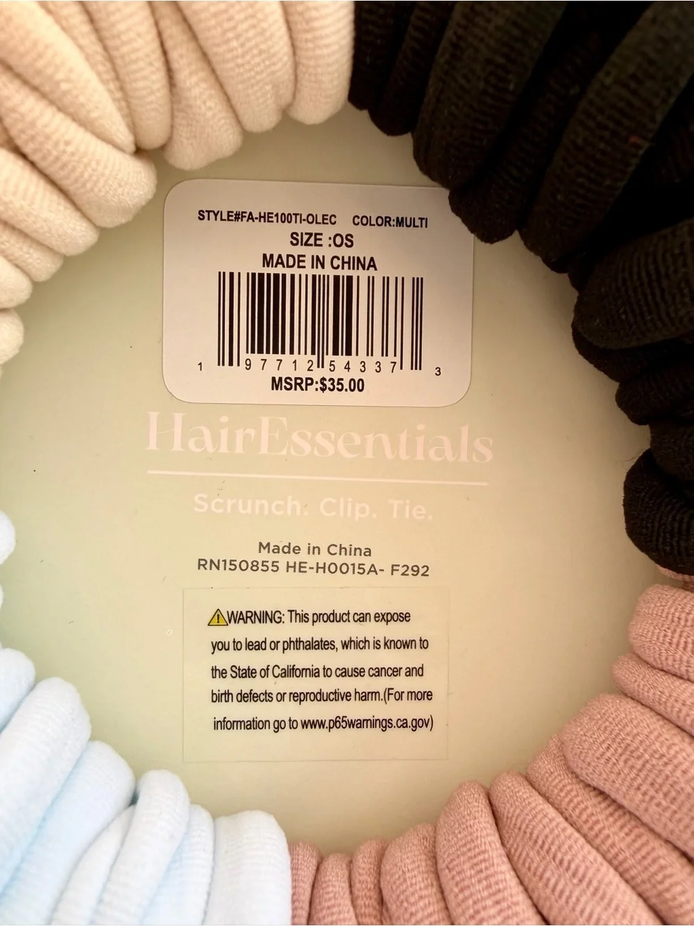 Hair Essentials Rubber Bands - Black, Cream, Blush, Light Blue - 100 Count 💕